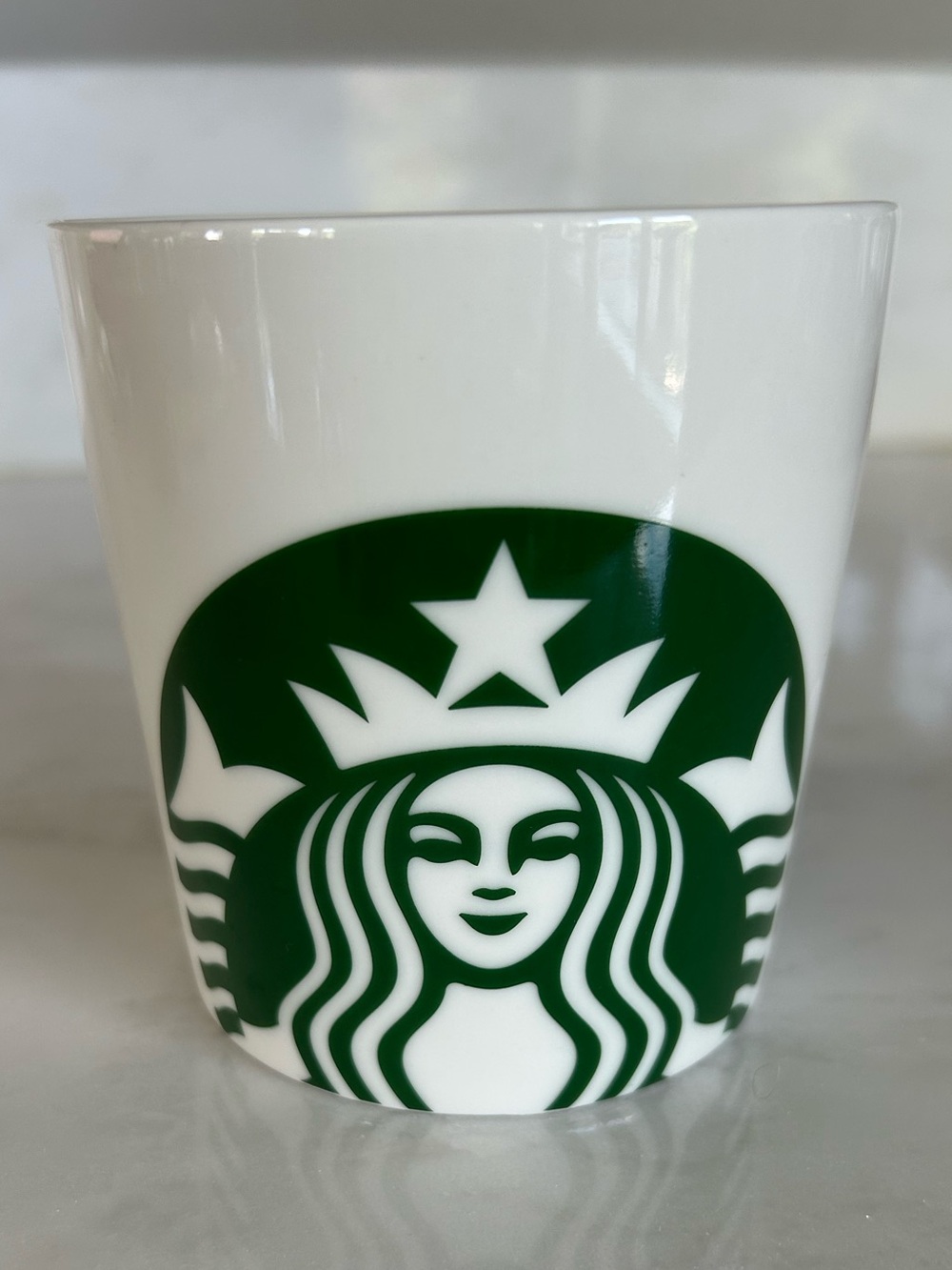Starbucks White Ceramic Mug with Green Siren Emblem